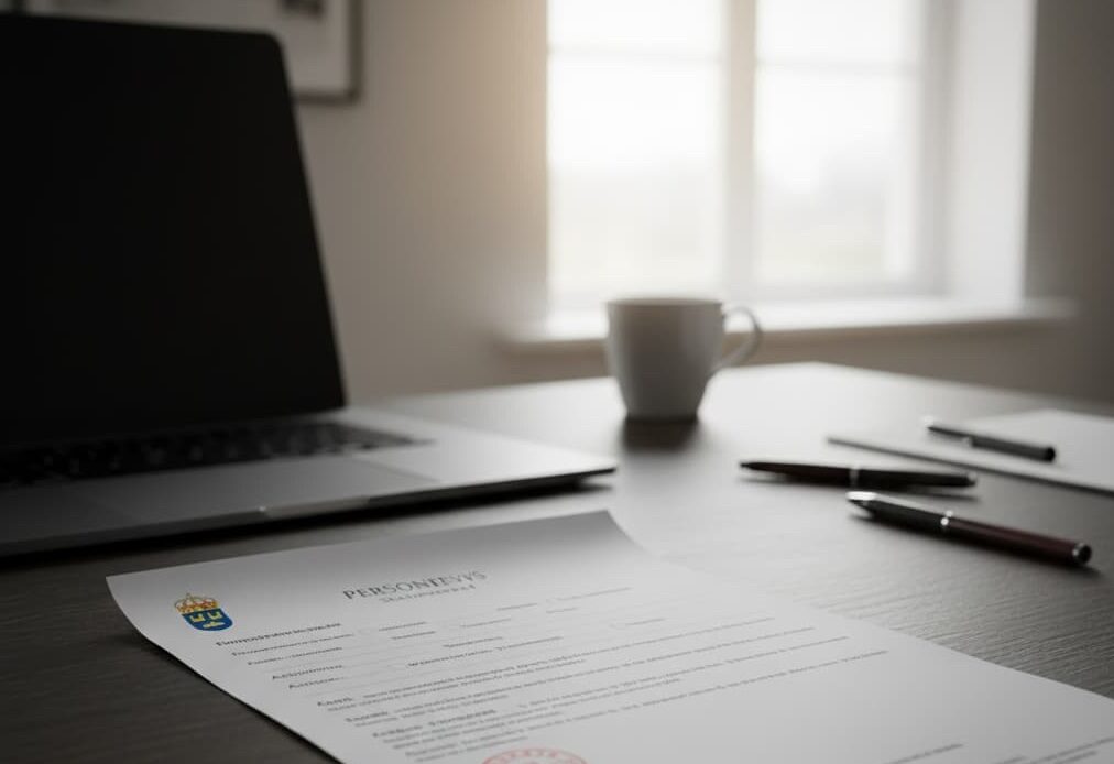 Personbevis på skrivbord i kontorsmiljö – kan ett personbevis användas som giltig id-handling i Sverige?